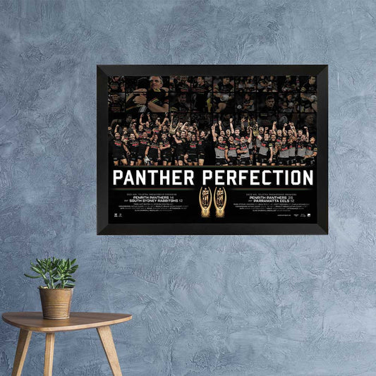 Penrith Panthers 21/22 Premiers Panthers Perfection Sportsprint Framed