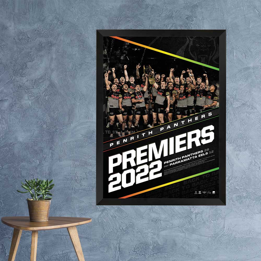 2022 Penrith Panthers Sportsprint Vertical Framed