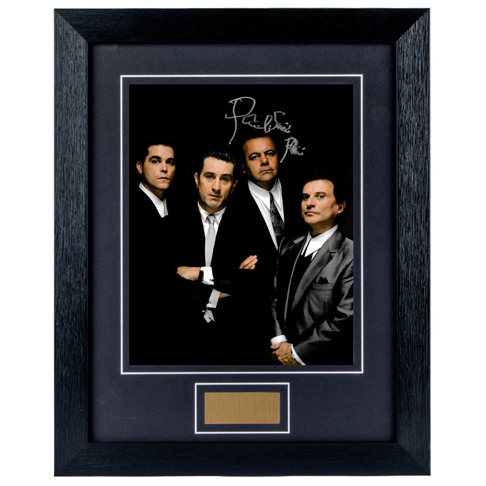 Paul Sorvino Personally Signed Goodfellas V2 8 x 10 Photograph Framed