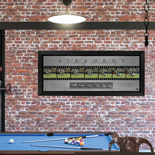 Ricky Ponting Airborne Sportsprint Framed