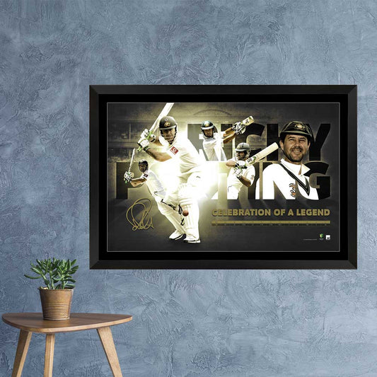 Ricky Ponting – Celebration of a Legend Print Framed