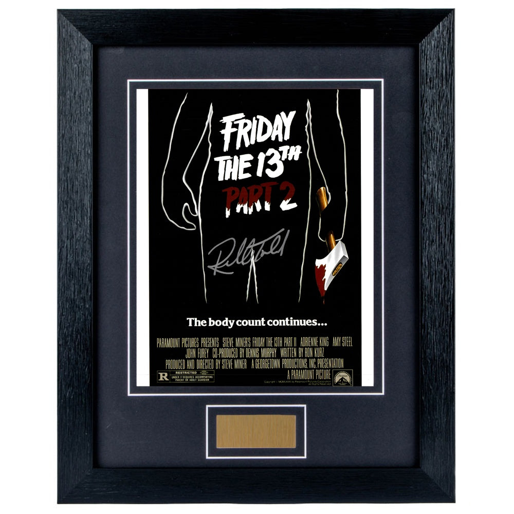 Russell Todd Personally Signed Friday 13th Part 2 V1 8 x 10 Photograph Framed