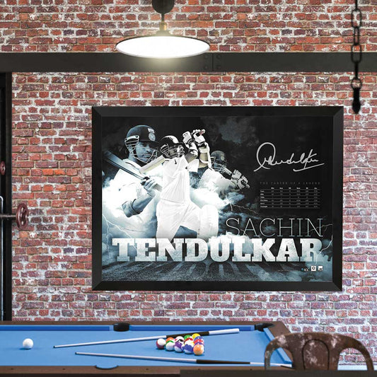 Sachin Tendulkar Career Sportsprint Framed