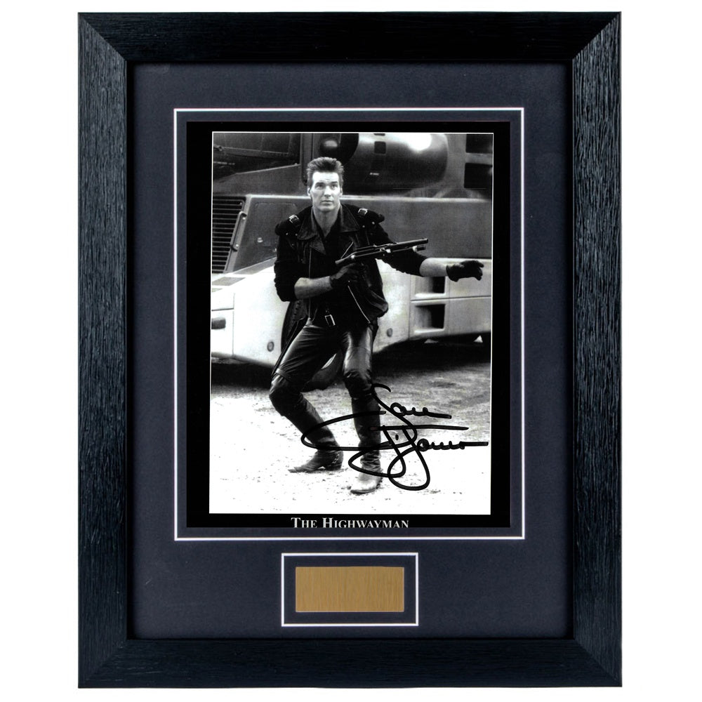 Sam J Jones Personally Signed Highway Man V12 8 x 10 Photograph Framed