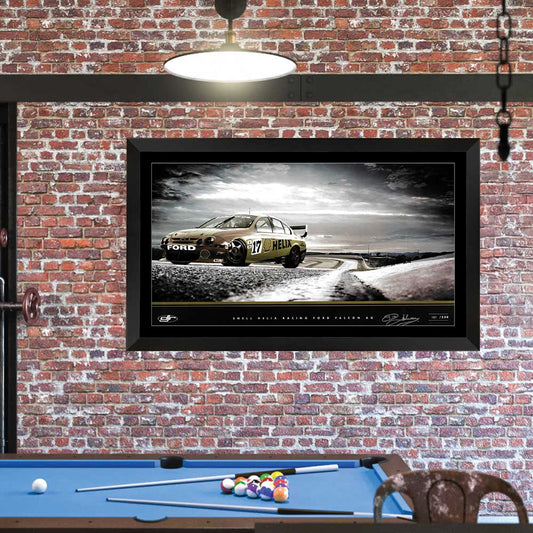 Shell Helix Racing Ford Falcon AU Dick Johnson Racing Limited Edition Framed