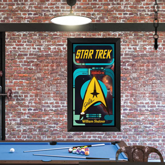 Star Trek William Shatner Signed Insignia Framed - JSA Certified