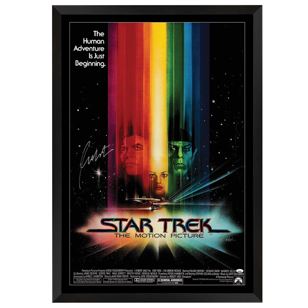 Star Trek: The Motion Picture William Shatner Signed Movie Poster - JSA Certified Framed