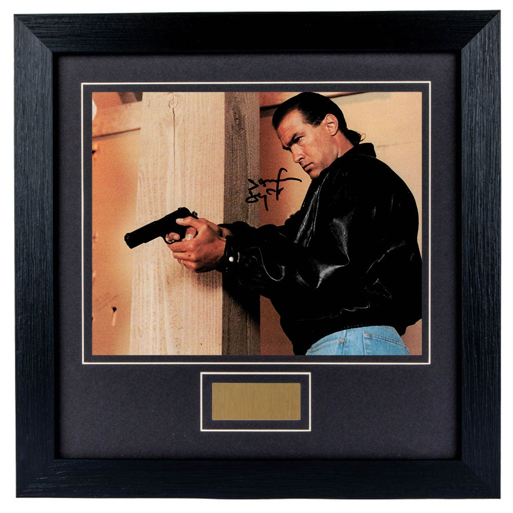 Steven Seagal Hard to Kill Personally Signed 8 x 10 Photo Framed