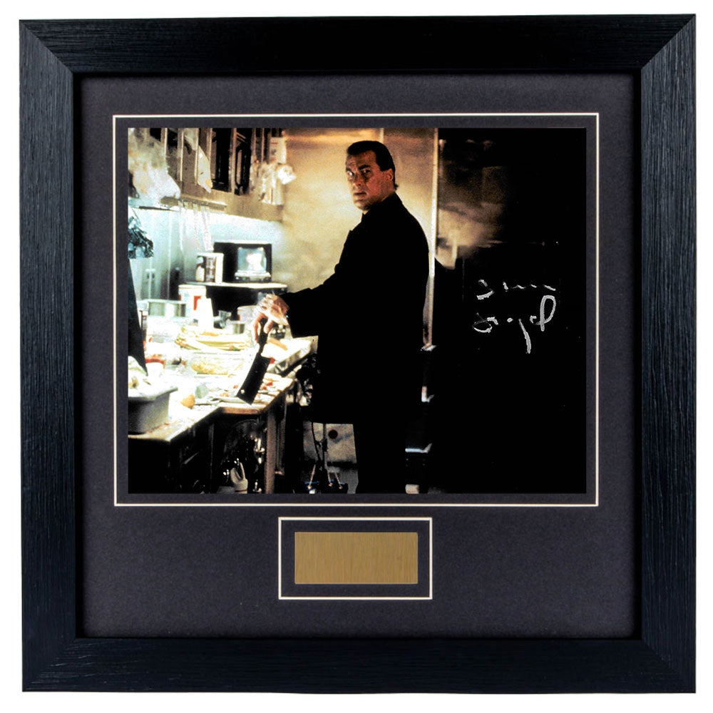 Steven Seagal Under Seige 2 Personally Signed 8 x 10 Photo Framed