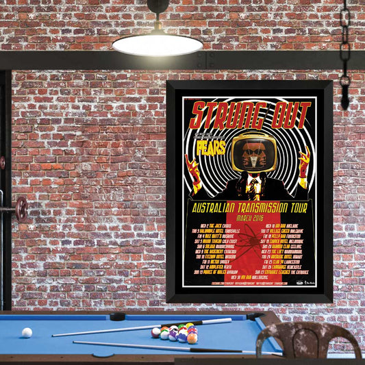 Strung Out Australian Transmission Tour Poster Unframed
