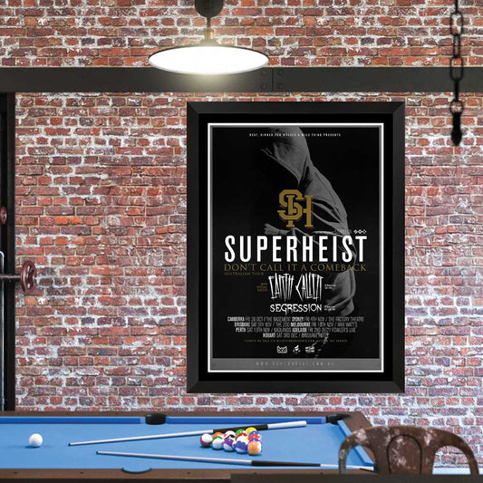 Superheist Don’t Call It a Comeback Tour Poster Framed