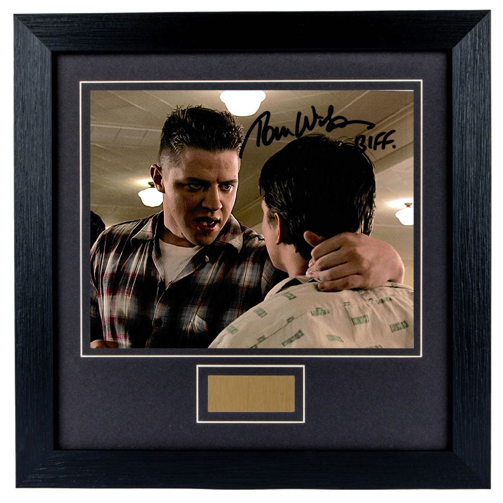 Thomas F Wilson Personally Signed Back To The Future V1 8 x 10 Photograph Framed