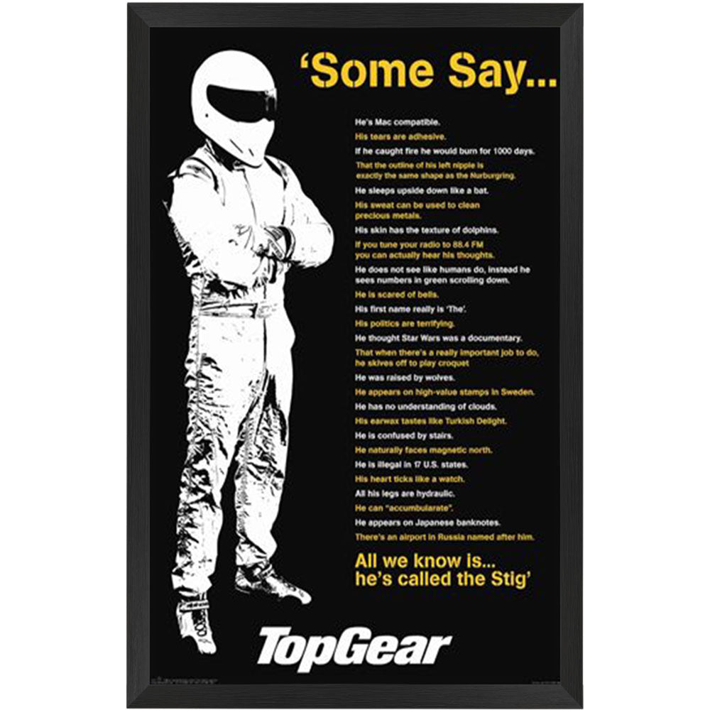 top gear some say Top Gear The Stig Poster Frames – exclusivesignings