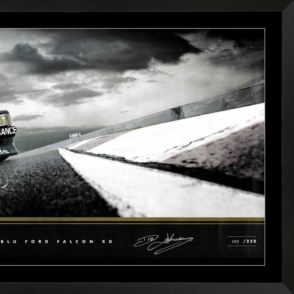Tru-Blu Ford Falcon XD Dick Johnson Racing Signed Limited Edition Framed
