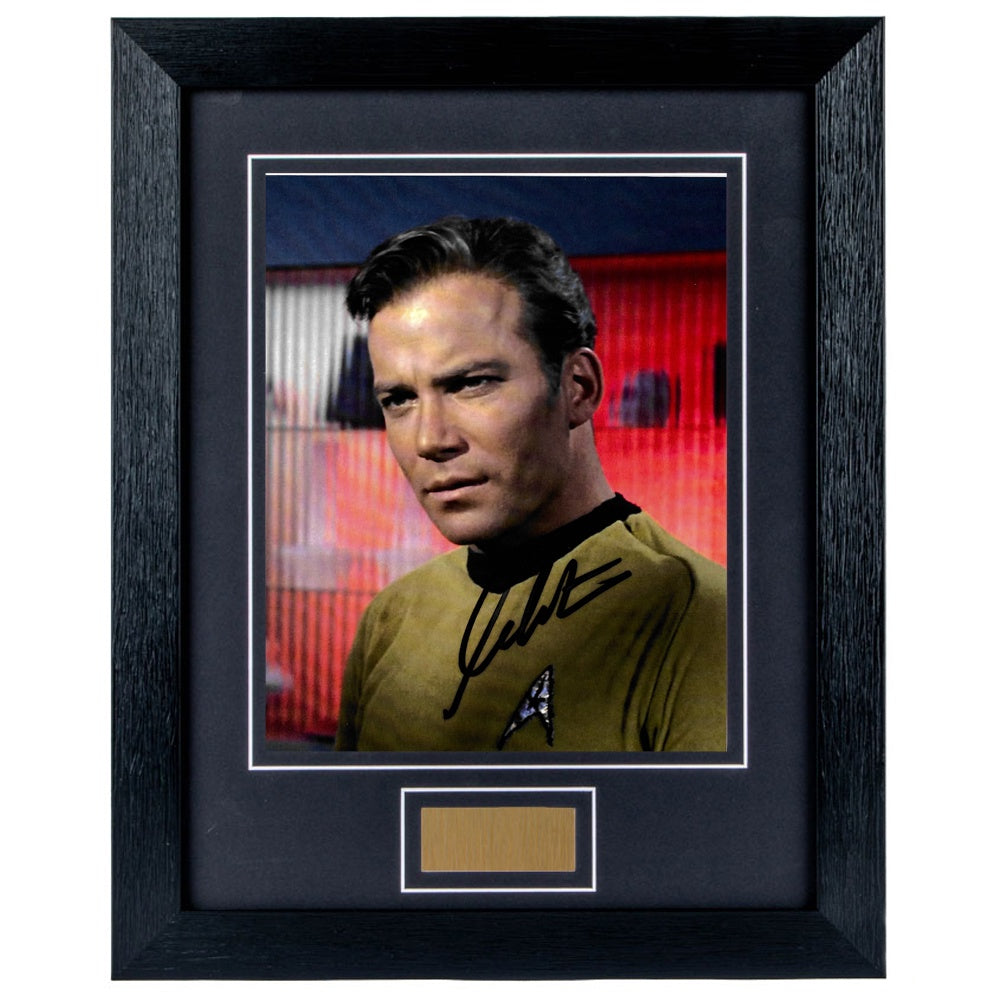 William Shatner Personally Signed Star Trek V2 8 x 10 Photograph Framed