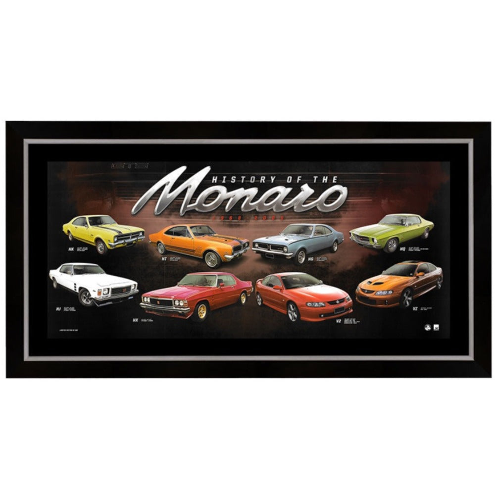 History Of The Monaro Print Framed