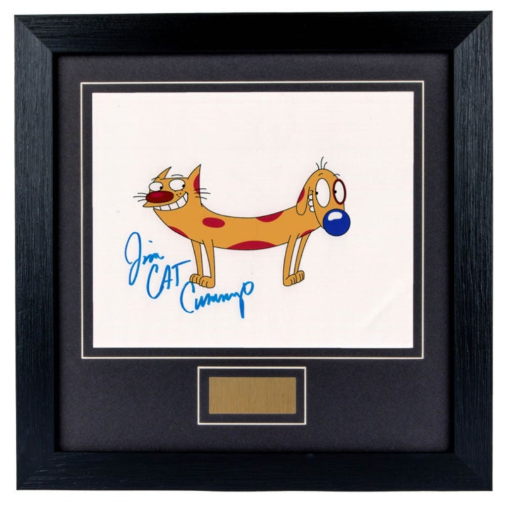Jim Cummings Personally Signed CatDog 8x10 Photograph Framed