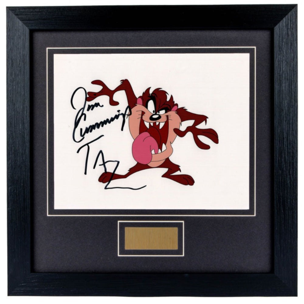 Jim Cummings Taz The Tasmanian Devil Signed Framed Photo