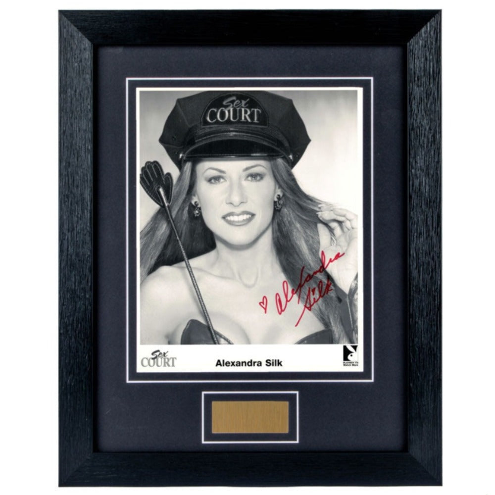 Alexandra Silk Sex Court Signed Framed Photo