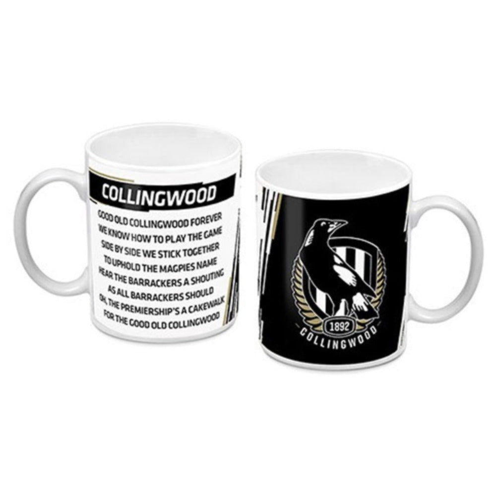 COLLINGWOOD LOGO AND SONG MUG