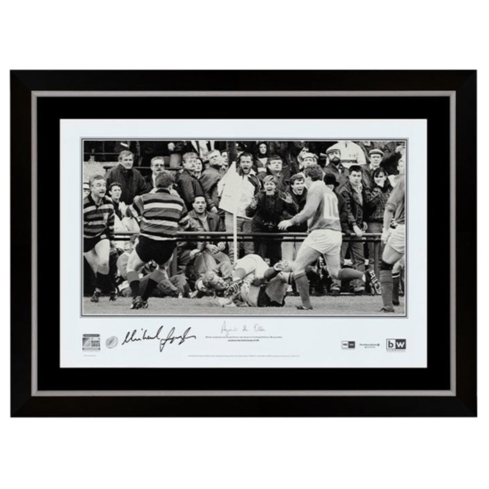 Australian Wallabies ‘Against All Odds’ Michael Lynagh Signed Print Framed