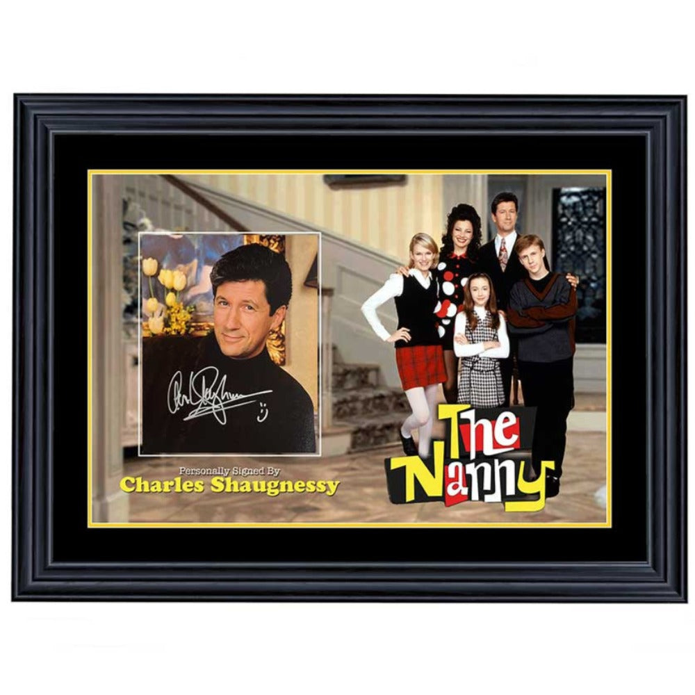 The Nanny Charles Shaughnessy Signed 8x10 Photo 2 Framed