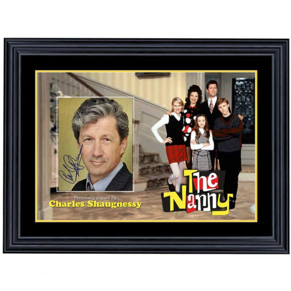 The Nanny Charles Shaughnessy Signed 8x10 Photo 3 Framed