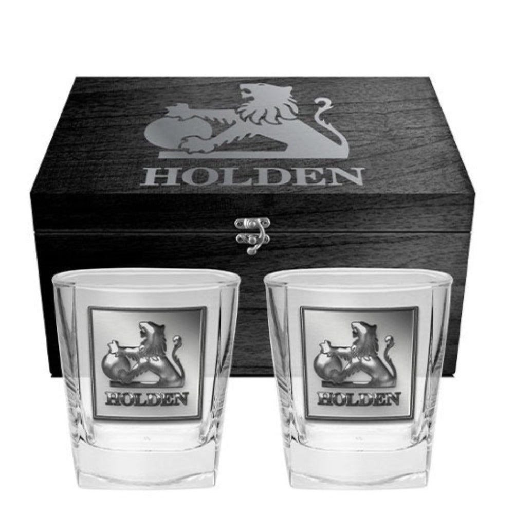 Holden S/2 Badged Glasses w/box