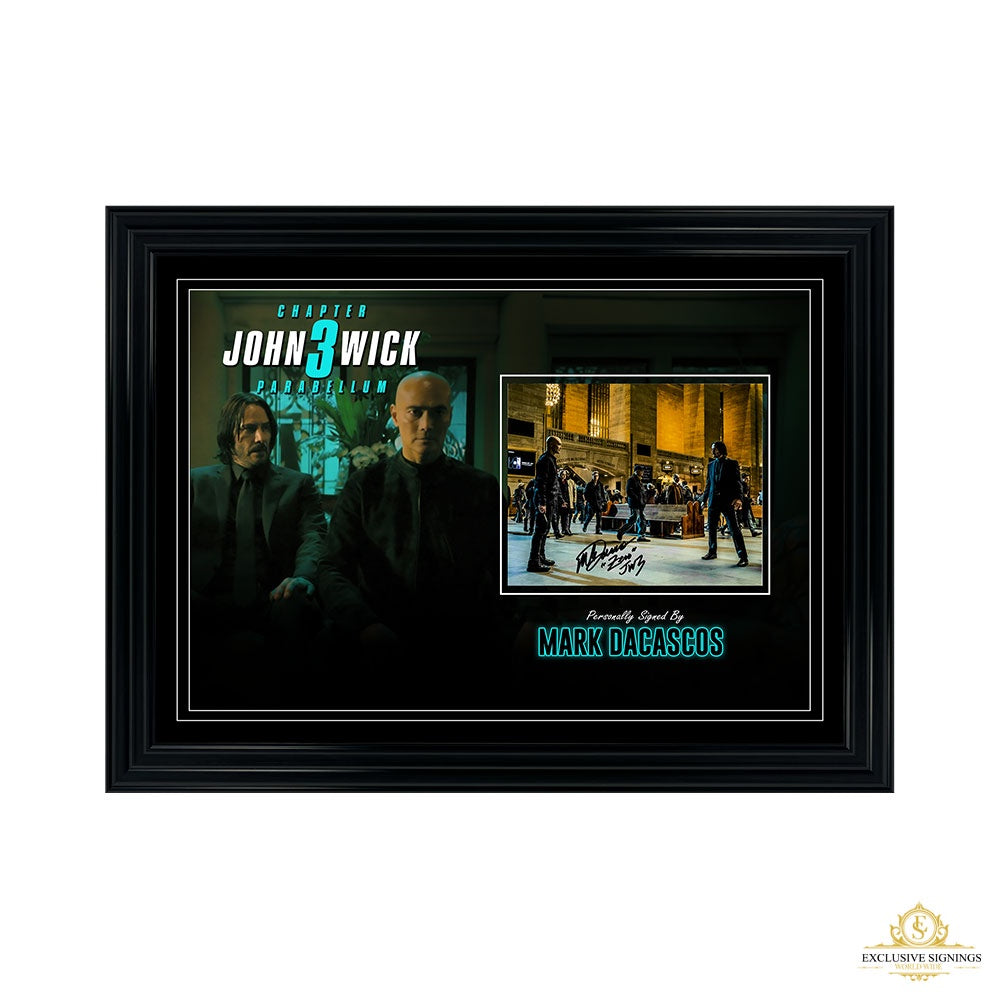 Mark Dacascos Signed John Wick 3 8x10 photo 1 Framed