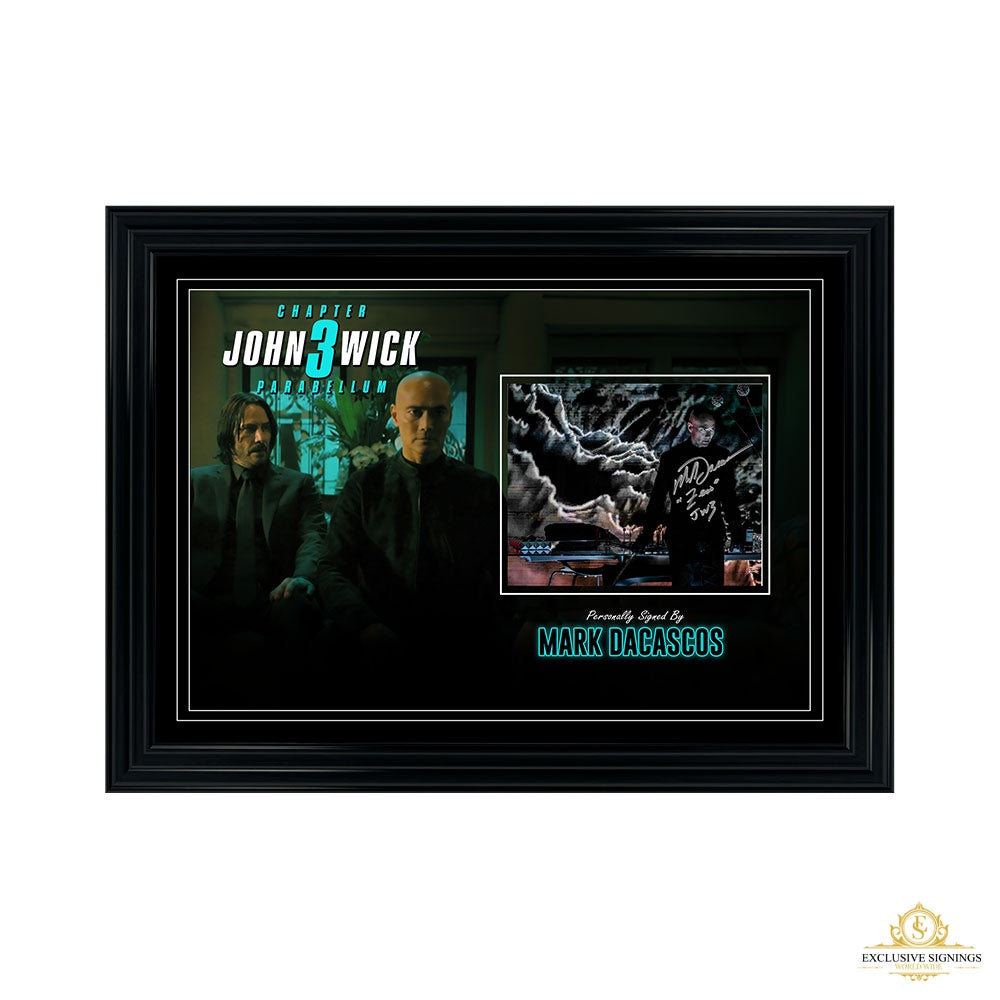 Mark Dacascos Signed John Wick 3 8x10 photo 2 Framed