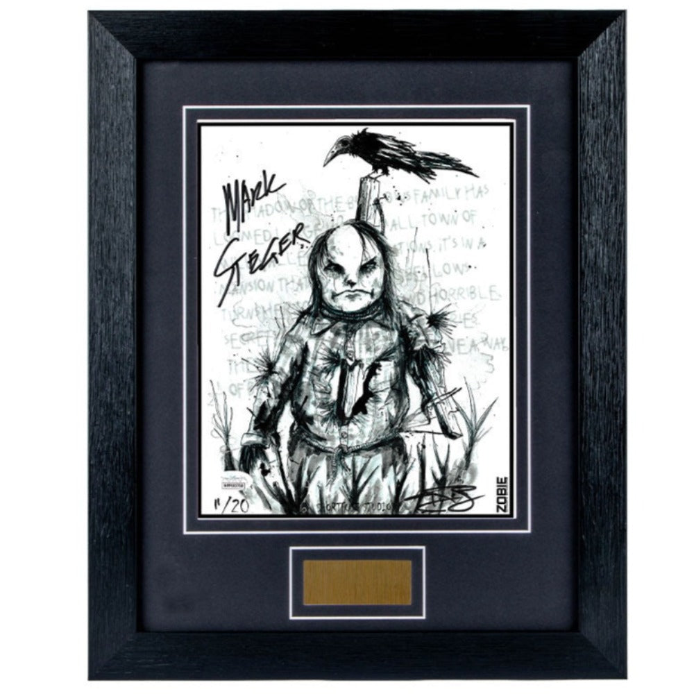 Mark Steger Scary Stories To Tell In The Dark Signed & Framed JSA Photo Framed