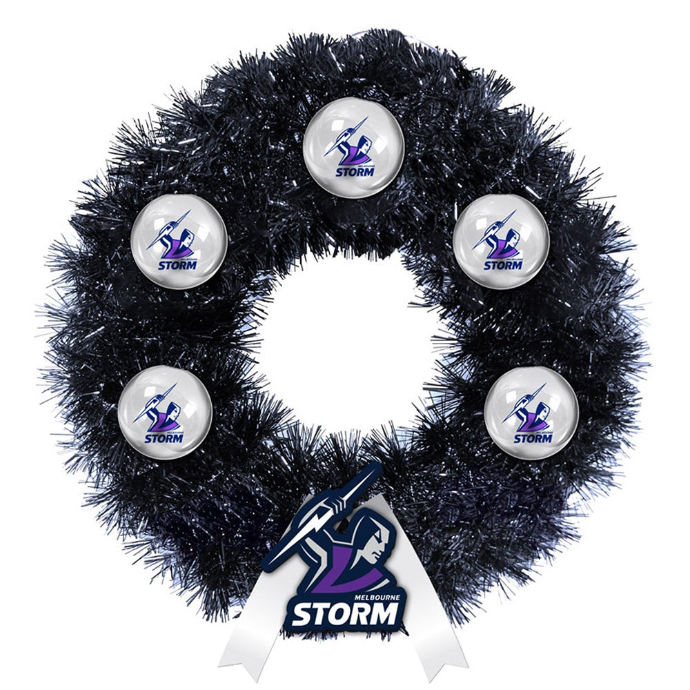 Melbourne Storm Christmas Wreath