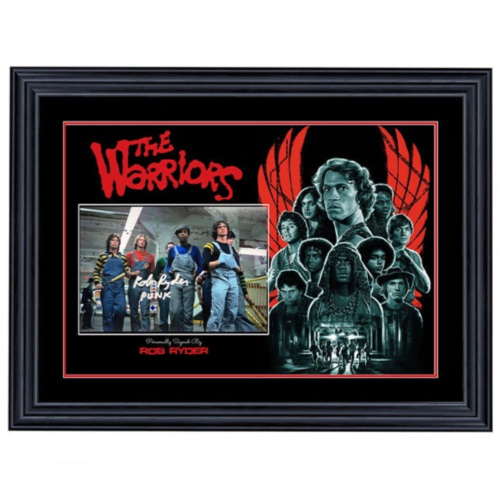 The Warriors Rob Ryder Signed 8x12 Photo Framed