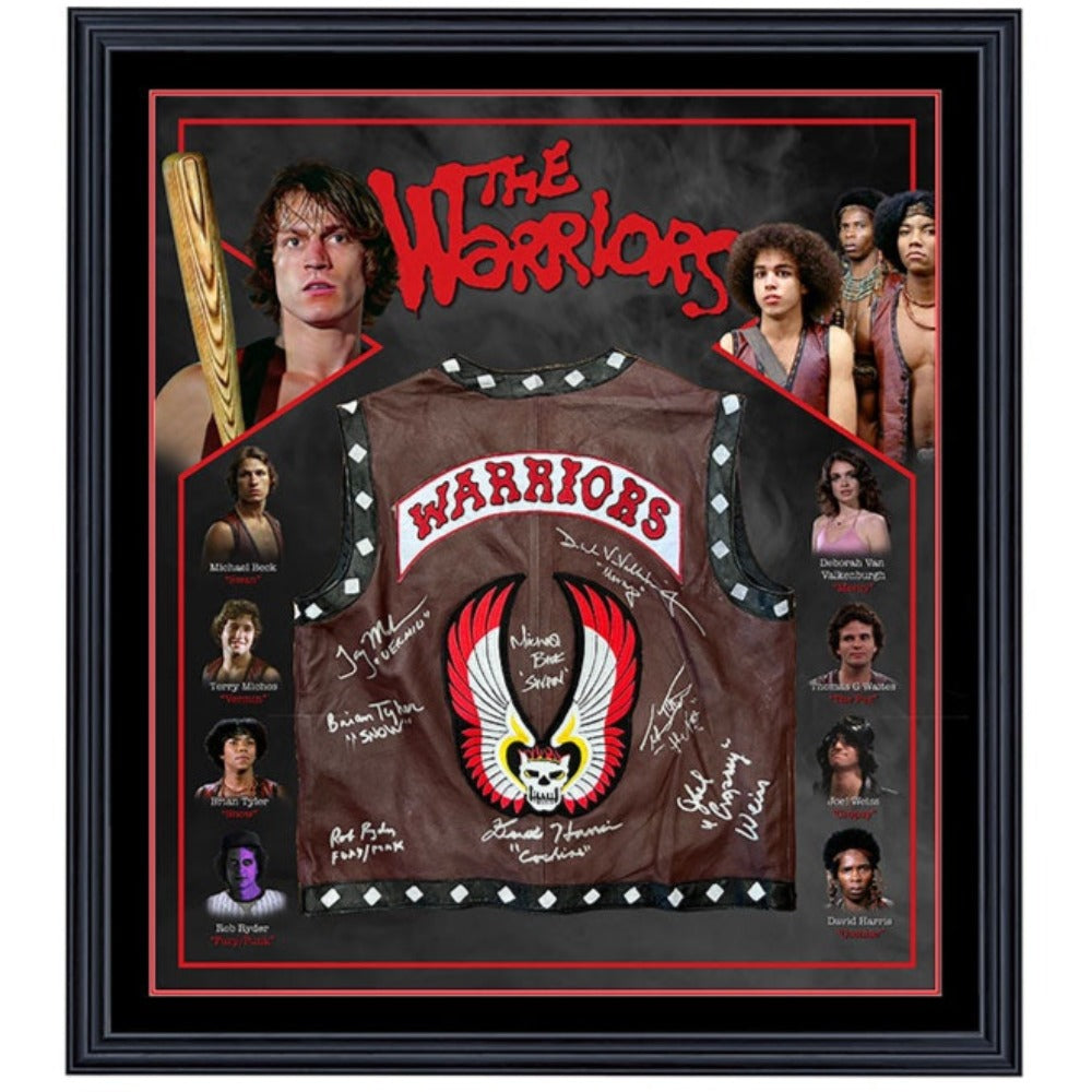 The Warriors Cast Signed Jacket Framed exclusivesignings
