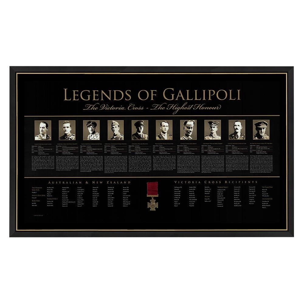 Victoria Cross Legends Print Framed