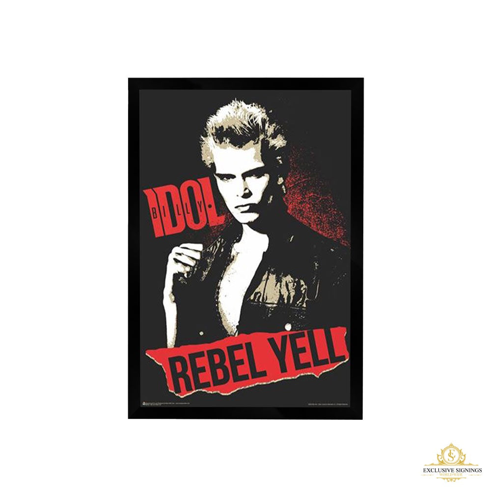 Billy Idol Rebel Yell Poster Framed