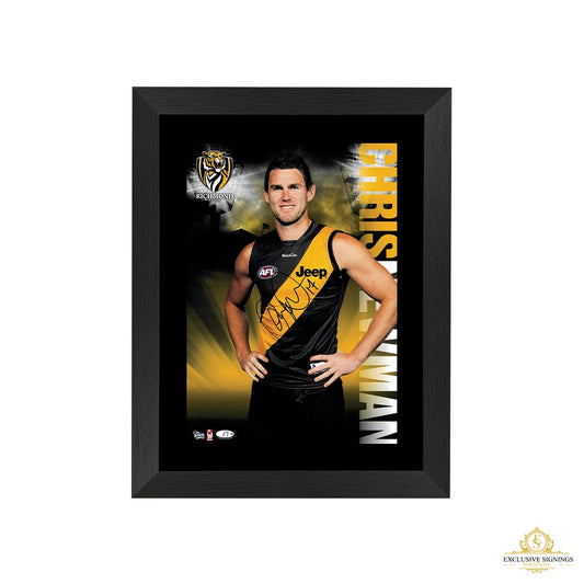 Richmond Tigers Chris Newman Signed Hero Shot Framed