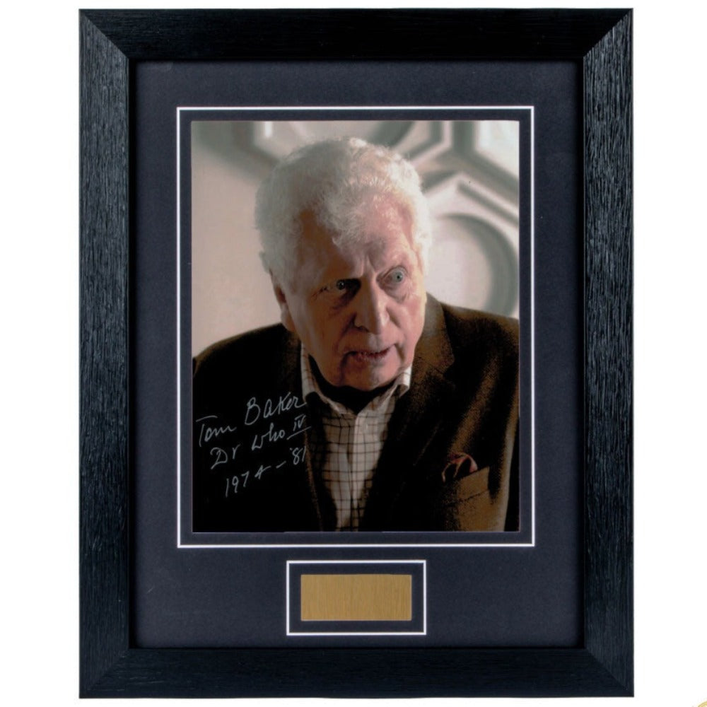 Tom Baker - Dr Who 8 x 10 Signed Photo Framed