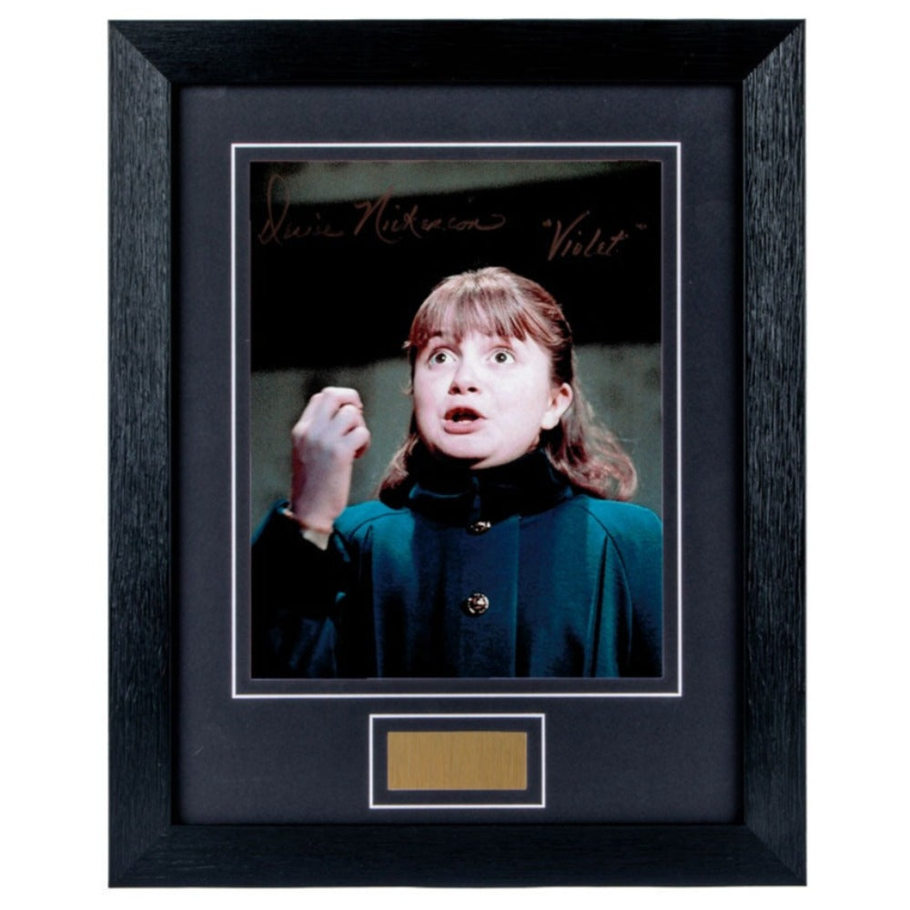Denise Nickerson Willy Wonka Signed Framed Photo 4
