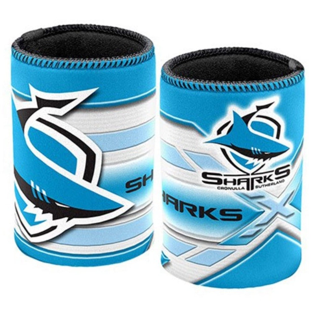 SHARKS LOGO CAN COOLER NRL003CL