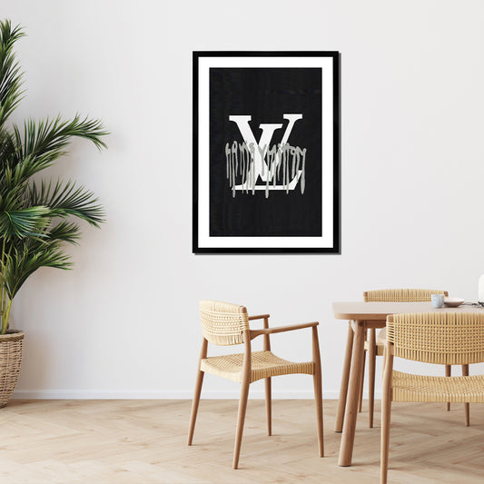 Louis Vuitton Drip Print Black Framed