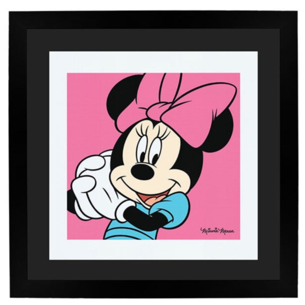 Minnie Mouse Print Framed