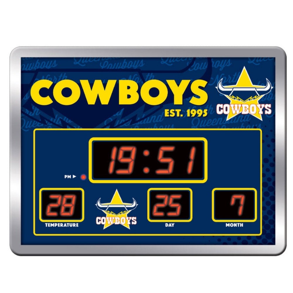 Cowboys LED Scoreboard Clock