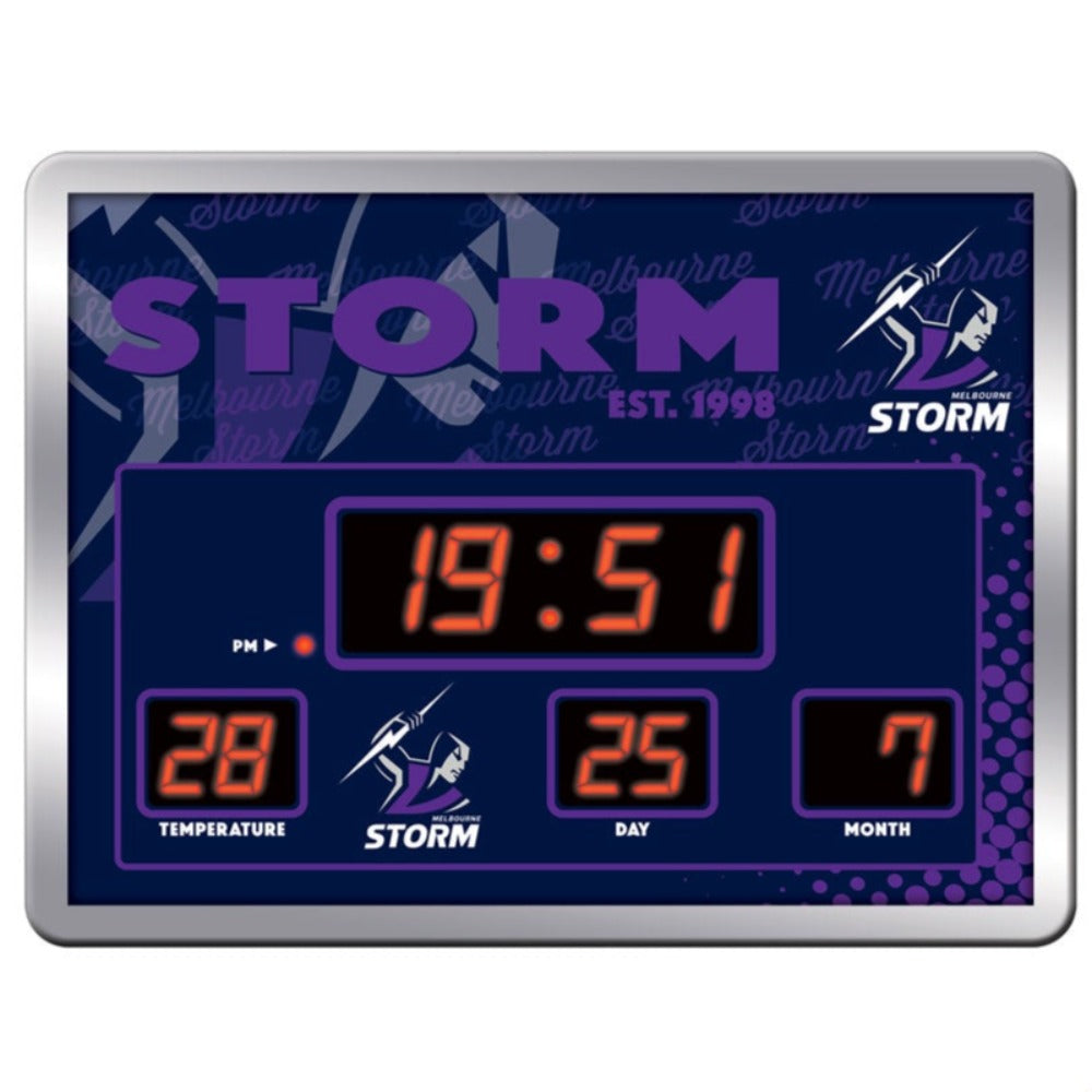 Melbourne Storm LED Scoreboard Clock