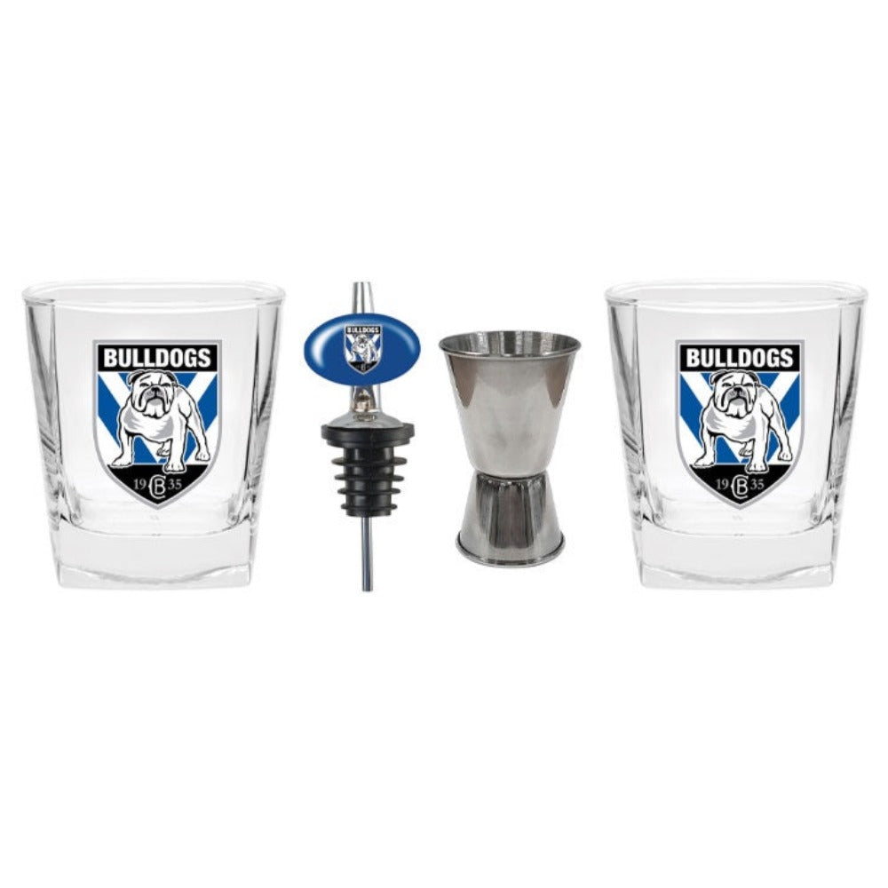 Bulldogs 2 Glasses Jigger & Pourer