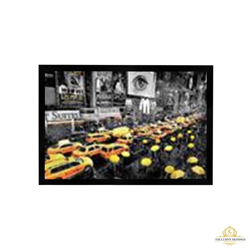 New York - Umbrellas Poster Framed