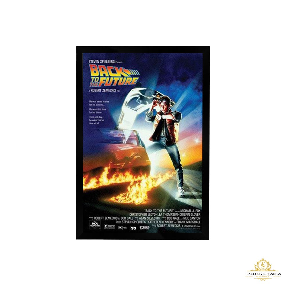 Back To The Future Poster Framed