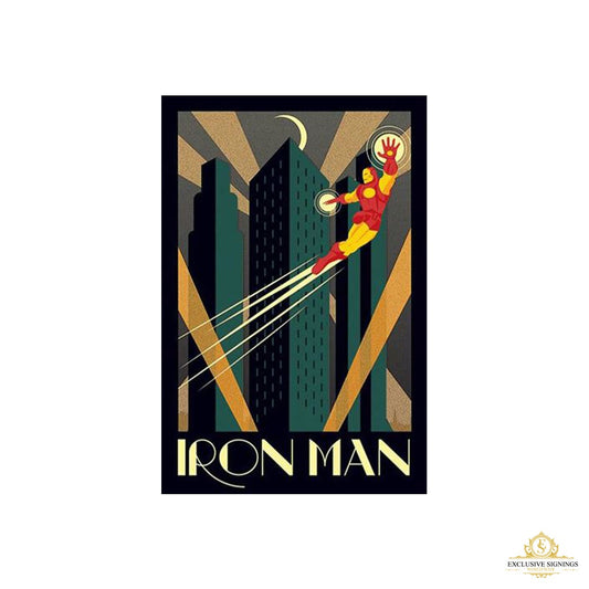 Marvel Comics - Deco Iron Man Framed