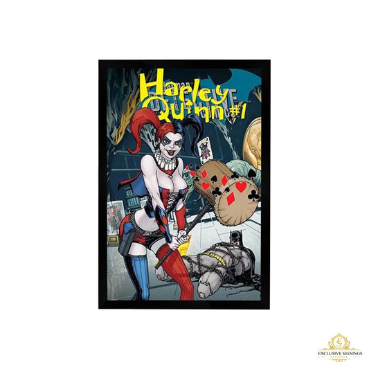 DC Comics - Harley Quinn Hammer Poster Framed