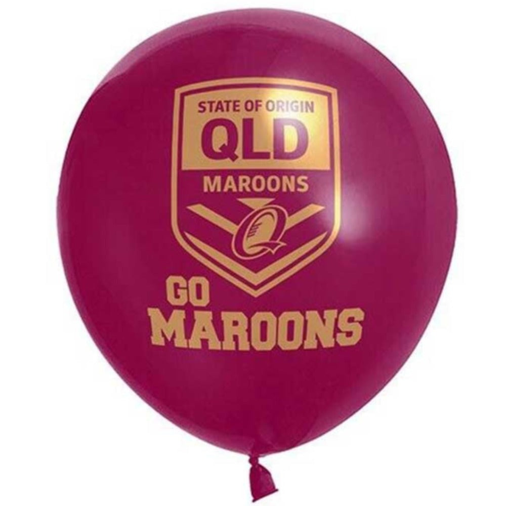 QLD 2023 Maroons Pack of 10 Latex Balloons